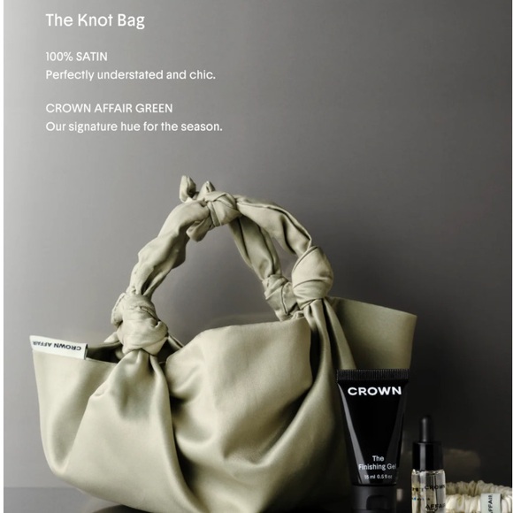 Crown affair knot bag green with samples - Picture 4 of 6